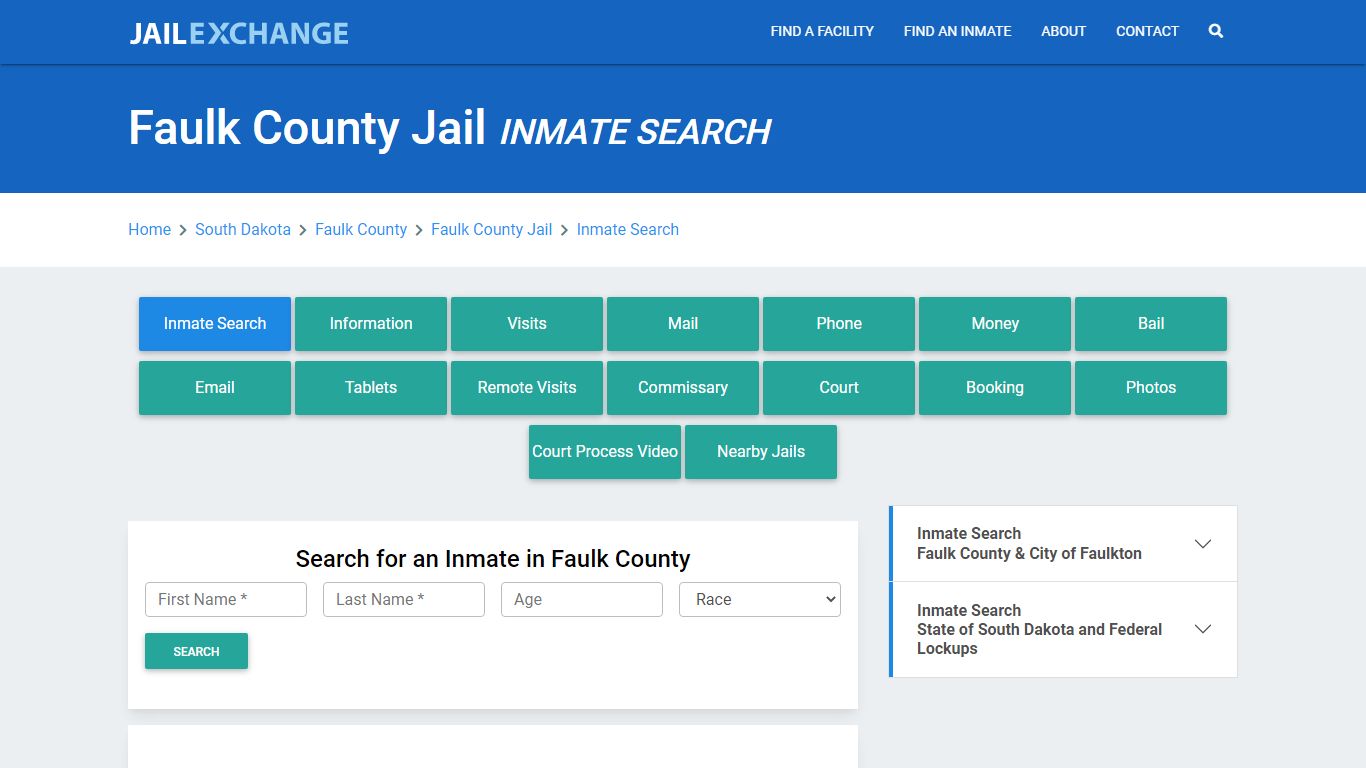 Faulk County Jail, SD Inmate Search: Roster & Mugshots