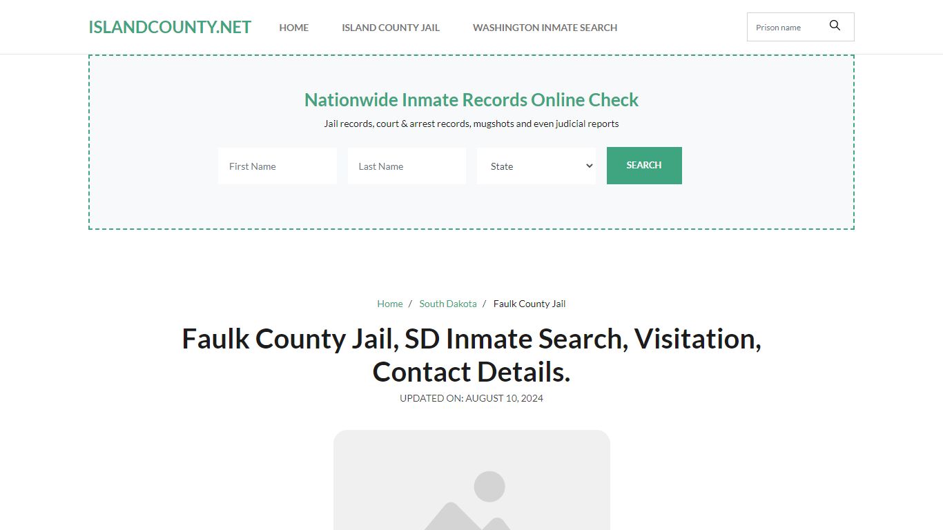 Faulk County Jail, SD Inmate Roster Search, Visitations.