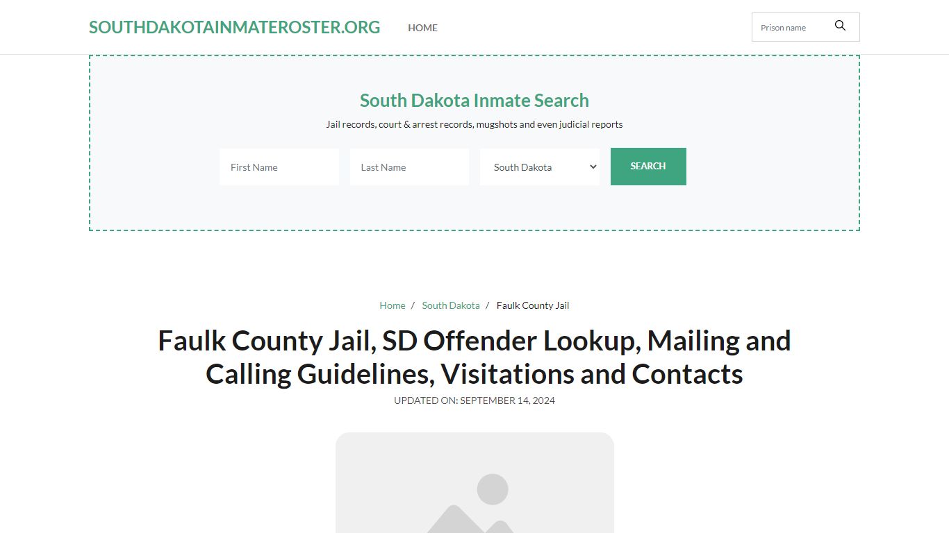 Faulk County Jail, SD: Inmate Search Options, Visitations, Contacts